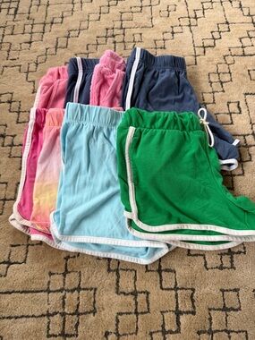 Girls Shorts Bundle - Green, Light Blue, Pink, Navy Size 10-12